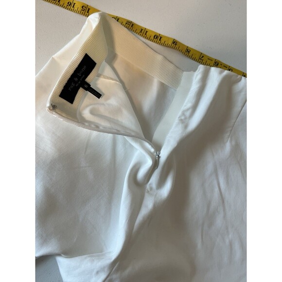 rag & bone NY simone snap pants iris White Women’s Size 6 made in USA - Picture 6 of 11